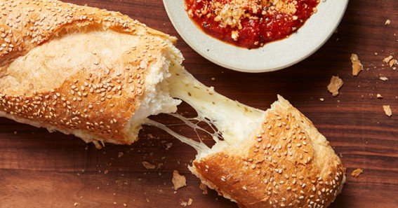 stuffed breadsticks w/marinara sauce